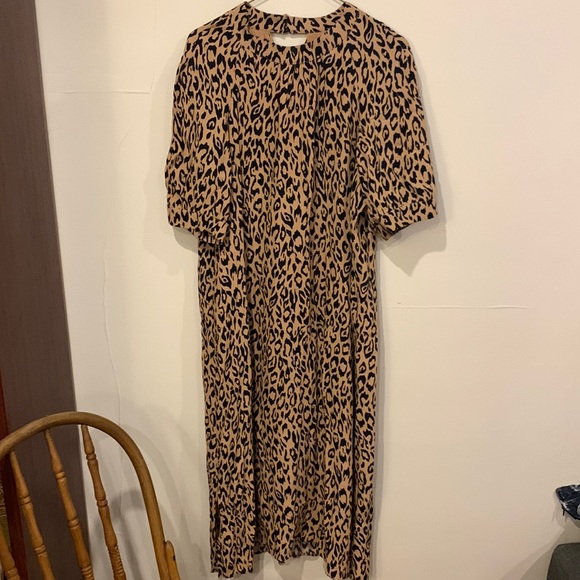 Anthropologie animal print sheath dress sz M - Picture 4 of 8
